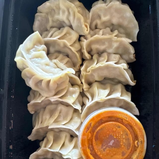 Steamed Chicken Momo.